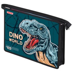 Папка для тетрадей ПИФАГОР А4, 1 отделение, картон/пластик, на молнии, "Dino world", 272131 Папка для тетрадей ПИФАГОР А4, 1 отделение, картон/пластик, на молнии, "Dino world", 272131 - фото 3