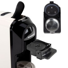 Кофемашина капсульная 3 в 1 для молотого кофе и капсул DOLCE GUSTO и NESPRESSO, SONNEN CM510B, 1450 Вт, 0,6 л, бежевая, 457338 - фото 17