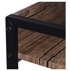 Стол на металлокаркасе BRABIX "LOFT CD-003", 640х420х840 мм, цвет морёный дуб, 641215 - фото 9
