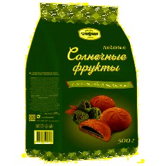 Печенье сдобное БРЯНКОНФИ "Солнечные фрукты" с малиновой начинкой, 500 г, УТ-00030150