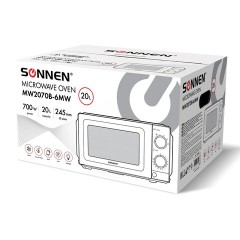 Микроволновая печь SONNEN MW2070B-6MW, 20 л, 700 Вт, таймер, механическое управление, белая, 454651 Микроволновая печь SONNEN MW2070B-6MW, 20 л, 700 Вт, таймер, механическое управление, белая, 454651 - фото 8