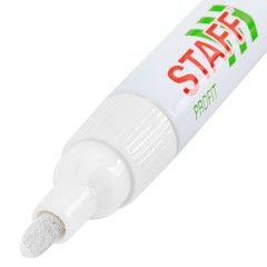 Маркер-краска лаковый (paint marker) 2-4 мм, БЕЛЫЙ, НИТРО-ОСНОВА, STAFF PROFIT, для любых поверхностей, 152577 - фото 13