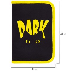 Пенал BRAUBERG с наполнением, 1 отделение, 1 откидная планка, 24 предмета, 21х14 см, "Dark cat", 272351 Пенал BRAUBERG с наполнением, 1 отделение, 1 откидная планка, 24 предмета, 21х14 см, "Dark cat", 272351 - фото 7