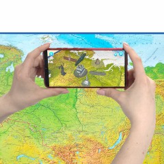 Карта России физическая 157х107 см, 1:5,5М, с ламинацией, интерактивная, европодвес, BRAUBERG, 112398 Карта России физическая 157х107 см, 1:5,5М, с ламинацией, интерактивная, европодвес, BRAUBERG, 112398 - фото 5