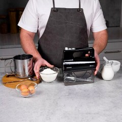 Миксер TIMBERK T-HM40S50, 700 Вт, 5 скоростей, 2 венчика, 2 крюка для теста, контейнер, черный Миксер TIMBERK T-HM40S50, 700 Вт, 5 скоростей, 2 венчика, 2 крюка для теста, контейнер, черный - фото 12