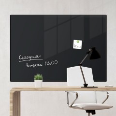 Доска магнитно-маркерная стеклянная 60х90 см, 3 магнита, ЧЕРНАЯ, BRAUBERG, 236748 - фото 7