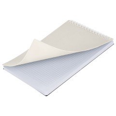 Блокнот А5, 80 л., силиконовый гребень, обложка пластик, клетка, BRAUBERG, бежевый, 117559 - фото 3