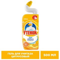 Средство для уборки туалета 500 мл, ТУАЛЕТНЫЙ УТЕНОК "Цитрусовый" Средство для уборки туалета 500 мл, ТУАЛЕТНЫЙ УТЕНОК "Цитрусовый" - фото 2
