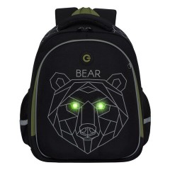 Ранец GRIZZLY анатомическая спинка, c бейджем, для мальчиков, "BEAR", 36х28х20 см, RAz-287-9/1 - фото 6
