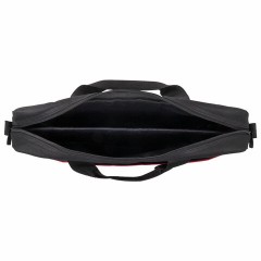 Сумка портфель HEIKKI MAXIMUM (ХЕЙКИ) с отделением для ноутбука 17,3", черная с красной вставкой, 34х44х6 см, 272591 - фото 9