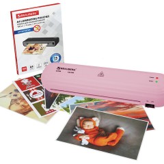 Ламинатор BRAUBERG ULTRA PM235P, РОЗОВЫЙ, формат A4, толщина пленки 60-150 мкм, скорость 30 см/мин, 532186 - фото 13