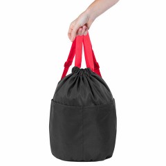 Рюкзак спортивный мешок HEIKKI PACK (ХЕЙКИ), 2 отделенения, увеличенный объем, 40х35 см, черно-красный, 272420 Рюкзак спортивный мешок HEIKKI PACK (ХЕЙКИ), 2 отделенения, увеличенный объем, 40х35 см, черно-красный, 272420 - фото 6