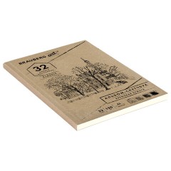 Скетчбук, слоновая кость 150 г/м2, 148х210 мм, 32 л., склейка, BRAUBERG ART CLASSIC, 128956 - фото 5