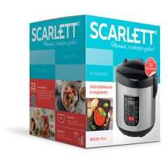 Мультиварка SCARLETT SC-MC410S27, 900 Вт, 5 л, 22 программы, серебро/черная Мультиварка SCARLETT SC-MC410S27, 900 Вт, 5 л, 22 программы, серебро/черная - фото 15
