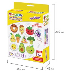 Набор для шитья игрушки из фетра "Вкусняшки", 10 игрушек, ЮНЛАНДИЯ, 664734 Набор для шитья игрушки из фетра "Вкусняшки", 10 игрушек, ЮНЛАНДИЯ, 664734 - фото 7