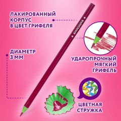 Карандаши цветные ЮНЛАНДИЯ "КАРНАВАЛ", 12 цветов, трехгранные, грифель 3 мм, 181684 Карандаши цветные ЮНЛАНДИЯ "КАРНАВАЛ", 12 цветов, трехгранные, грифель 3 мм, 181684 - фото 9