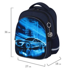 Рюкзак BRAUBERG OPTIMA, 2 отделения, с брелоком, "Night driver", 36х27х18 см, 272096 Рюкзак BRAUBERG OPTIMA, 2 отделения, с брелоком, "Night driver", 36х27х18 см, 272096 - фото 9