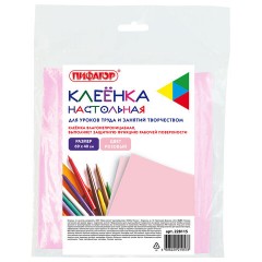 Клеёнка настольная ПИФАГОР для уроков труда, ПВХ, розовая, 69х40 см, 228115 - фото 3
