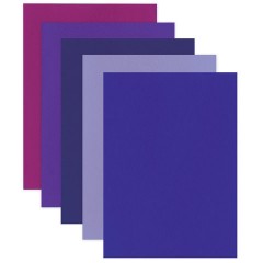 Цветной фетр МЯГКИЙ А4, 2 мм, 5 листов, 5 цветов, плотность 170 г/м2, оттенки фиолетового, ОСТРОВ СОКРОВИЩ, 660645 - фото 2