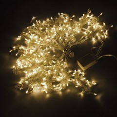 Электрогирлянда-занавес комнатная "Штора" 3х3 м, 400 LED, теплый белый, 220 V, ЗОЛОТАЯ СКАЗКА, 591336 - фото 2