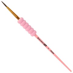 Кисти c EVA-вставкой НАБОР 5 шт. (ПОНИ круглые №1, 4; КОЗА круглые №3, 6; ЩЕТИНА плоская №4), BRAUBERG KIDS, 201091 - фото 7