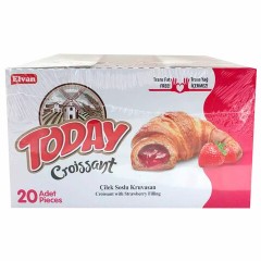 Круассан TODAY с клубничной начинкой, ТУРЦИЯ, 20 шт. по 40 г, в шоу-боксе, 1379 Круассан TODAY с клубничной начинкой, ТУРЦИЯ, 20 шт. по 40 г, в шоу-боксе, 1379 - фото 3
