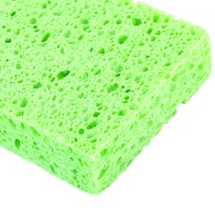 Губки для посуды 110х70х20 мм, ЦЕЛЛЮЛОЗНЫЕ, КОМПЛЕКТ 2 штуки, зеленые, LAIMA, 700257 - фото 4