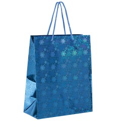 Пакет подарочный новогодний НАБОР 4 шт. 26x13x32 см (L), ГОЛОГРАФИЯ 3 цвета ЗОЛОТАЯ СКАЗКА, 609614 Пакет подарочный новогодний НАБОР 4 шт. 26x13x32 см (L), ГОЛОГРАФИЯ 3 цвета ЗОЛОТАЯ СКАЗКА, 609614 - фото 5