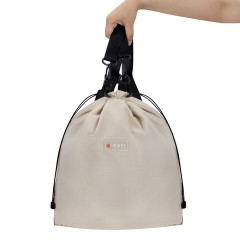 Рюкзак спортивный мешок HEIKKI (ХЕЙКИ), лямки-трансформер, карман внутри, "Beige", 274643 - фото 6