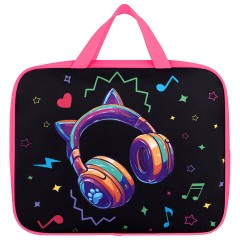 Папка на молнии с ручками BRAUBERG А4, 1 отделение, полиэстер, 80 мм, "Headphones", 273302 Папка на молнии с ручками BRAUBERG А4, 1 отделение, полиэстер, 80 мм, "Headphones", 273302 - фото 2