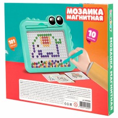 Мозаика магнитная развивающая для детей "Крокодил", стилус, 101 магнит, 10 карточек, BAMBOX, 665890 Мозаика магнитная развивающая для детей "Крокодил", стилус, 101 магнит, 10 карточек, BAMBOX, 665890 - фото 2