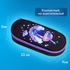 Пенал-футляр BRAUBERG, 1 отделение, органайзер, полиэстер, 22x9х5 см, "Spaceshake", 273565 - фото 9