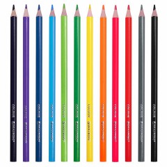 Карандаши цветные BRAUBERG KIDS NEW, 12 цветов, трехгранные, грифель 3 мм, 182001 Карандаши цветные BRAUBERG KIDS NEW, 12 цветов, трехгранные, грифель 3 мм, 182001 - фото 2