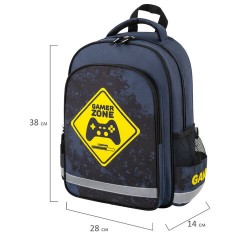 Рюкзак ПИФАГОР SCHOOL, 1 отделение, 3 кармана, "Game zone", 38x28х14 см, 271407 Рюкзак ПИФАГОР SCHOOL, 1 отделение, 3 кармана, "Game zone", 38x28х14 см, 271407 - фото 9