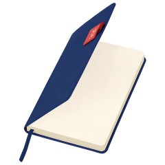 Ежедневник датированный 2026 А5 138х213 мм, BRAUBERG "Accent", под кожу, держатель, синий/красный, 117386 - фото 5