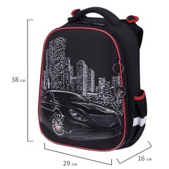 Ранец BRAUBERG PREMIUM, 2 отделения, с брелком, "City car", LED ЛАМПОЧКИ, 38х29х16 см, 271356 Ранец BRAUBERG PREMIUM, 2 отделения, с брелком, "City car", LED ЛАМПОЧКИ, 38х29х16 см, 271356 - фото 12