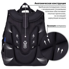 Ранец BRAUBERG LUMINOUS, 2 отделения, с брелоком, "Paws", СВЕТЯЩИЙСЯ РИСУНОК, 38х29х16 см, 271366 - фото 19