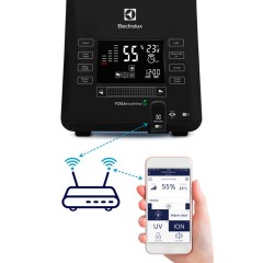 Увлажнитель воздуха ELECTROLUX EHU-3810D, объем бака 6,3 л, 110 Вт, гигростат, черный, НС-1103479 Увлажнитель воздуха ELECTROLUX EHU-3810D, объем бака 6,3 л, 110 Вт, гигростат, черный, НС-1103479 - фото 5