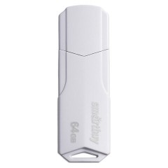 Флеш-диск 64 GB SMARTBUY Clue, USB 2.0, белый, SB64GBCLU-W Флеш-диск 64 GB SMARTBUY Clue, USB 2.0, белый, SB64GBCLU-W - фото 2