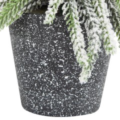 Ель новогодняя искусственная 25 см, "Елка-гном", заснеженная с декором, литой ПЭТ, ЗОЛОТАЯ СКАЗКА, 592515 - фото 5