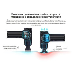 Массажный пистолет XIAOMI Massage Gun Mini, перкуссионный, 3 режима, 3 насадки, до 2500 об/мин, синий, BHR6083GL - фото 11