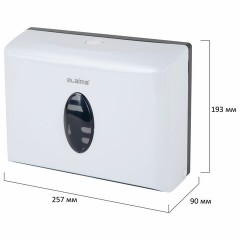 Диспенсер для полотенец бытовой LAIMA HOME (Система H2), Z-сложения, белый, ABS, 609108, M-5823B-W Диспенсер для полотенец бытовой LAIMA HOME (Система H2), Z-сложения, белый, ABS, 609108, M-5823B-W - фото 8