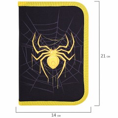 Пенал BRAUBERG с наполнением, 1 отделение, 1 откидная планка, 24 предмета, 21х14 см, "Venomous spider", 271526 Пенал BRAUBERG с наполнением, 1 отделение, 1 откидная планка, 24 предмета, 21х14 см, "Venomous spider", 271526 - фото 7
