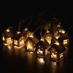 Электрогирлянда-нить комнатная "Домики дерево", 2 м, 10 LED, теплый белый, на батарейках, ЗОЛОТАЯ СКАЗКА, 591728 Электрогирлянда-нить комнатная "Домики дерево", 2 м, 10 LED, теплый белый, на батарейках, ЗОЛОТАЯ СКАЗКА, 591728 - фото 2