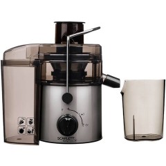 Соковыжималка SCARLETT SC-JE50S18, 800 Вт, стакан 0,6 л, емкость для жмыха 1 л, пластик, сталь/черный - фото 2