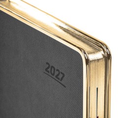 Ежедневник датированный 2027, А5, 148х218 мм, GALANT "Infinity Gold", под кожу, серый, 118062 - фото 4