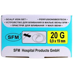 Иглы-бабочки для вливания в малые вены SFM 0,9 х 19 - 20G, КОМПЛЕКТ 100 штук, LUER - фото 4