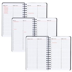 Ежедневник недатированный, А5, 135х210 мм, BRAUBERG "Felt", на гребне, войлок, застежка на кнопке, 160 л., черный, 117132 - фото 9