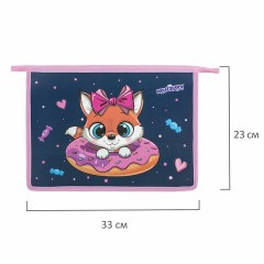 Папка для тетрадей ЮНЛАНДИЯ А4, 1 отделение, пластик, на молнии, "Donut worry", 272136 Папка для тетрадей ЮНЛАНДИЯ А4, 1 отделение, пластик, на молнии, "Donut worry", 272136 - фото 5