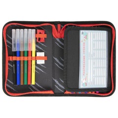 Пенал BRAUBERG с наполнением, 1 отделение, 1 откидная планка, 24 предмета, 21х14 см, "Colorful lion", 270725 - фото 4